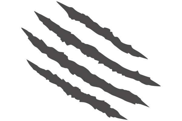 Stylized Artwork of Five Spears