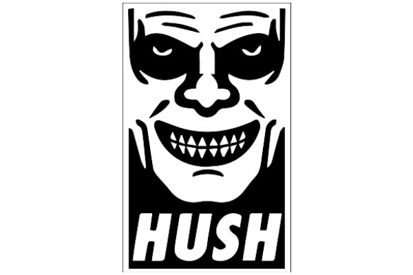 Hush: A Graphic Design of a Character with a Smile