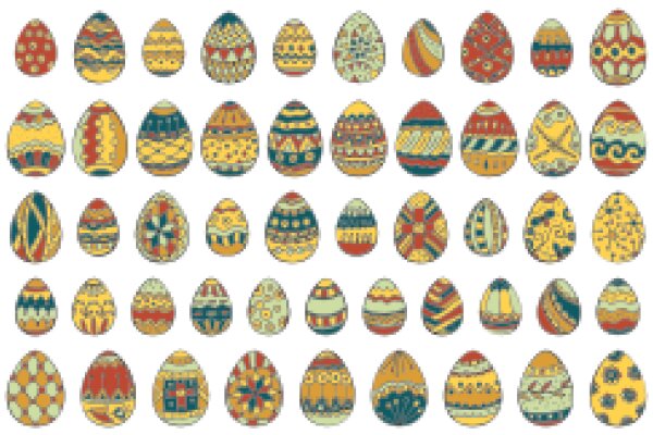 A Collection of Colorful Easter Eggs