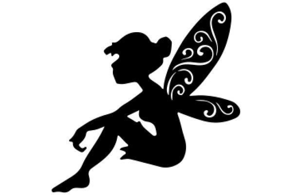 Silhouette of a Tinkerbell-like Character