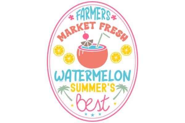 Farmers Market Fresh Watermelon Summer's Best