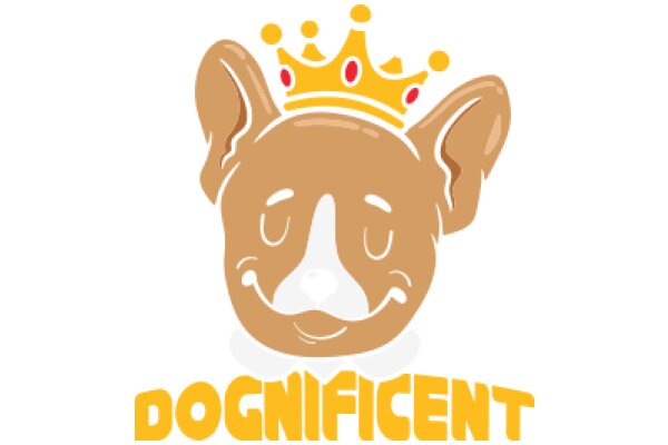 A Whimsical Illustration of a Dog Wearing a Crown