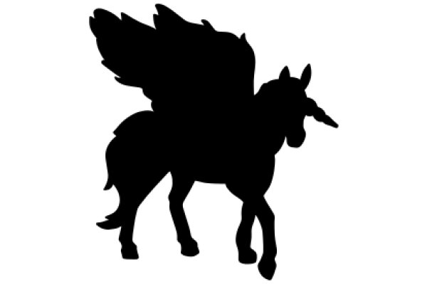 Silhouette of a Majestic Unicorn