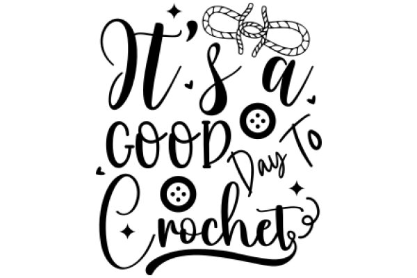 Handcrafted Good Days Crochet Quote