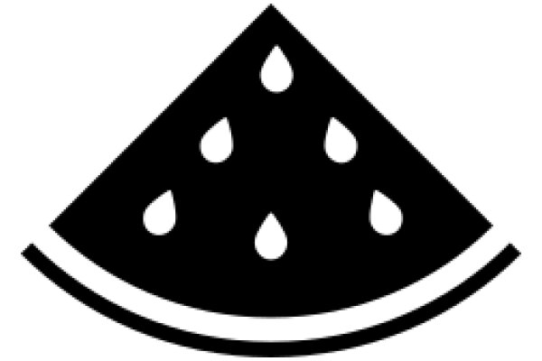 Simplistic Icon of a Smiling Face with Rain Drops