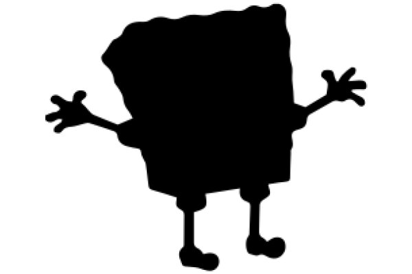 Silhouette of a SpongeBob SquarePants Character