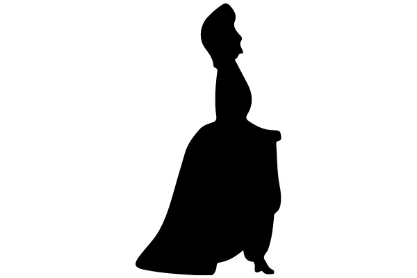 Silhouette of a Woman in a Dress