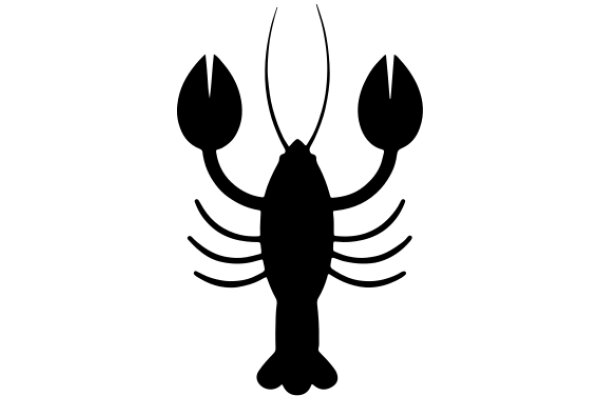 A Classic Symbol of the Sea: A Lobster Silhouette