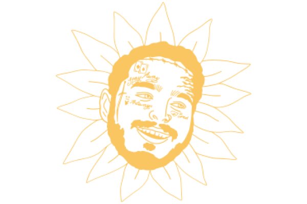 Sunflower with a Smiling Face and Tattoos