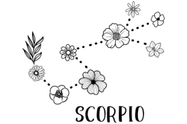 Scorpio's Floral Journey: A Illustration