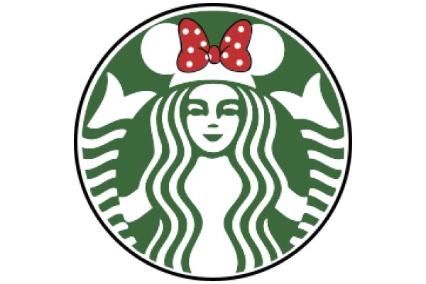 Stylish Starbucks Logo with a Playful Twist