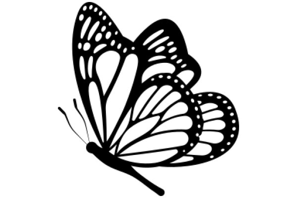 Stylized Butterfly Silhouette