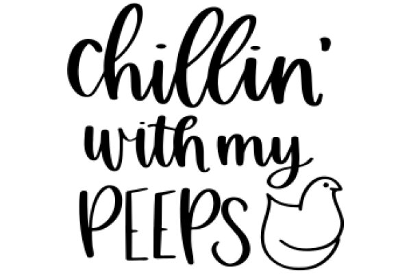 Chillin' with My Peeps: A Playful Take on Relaxation and Friendship