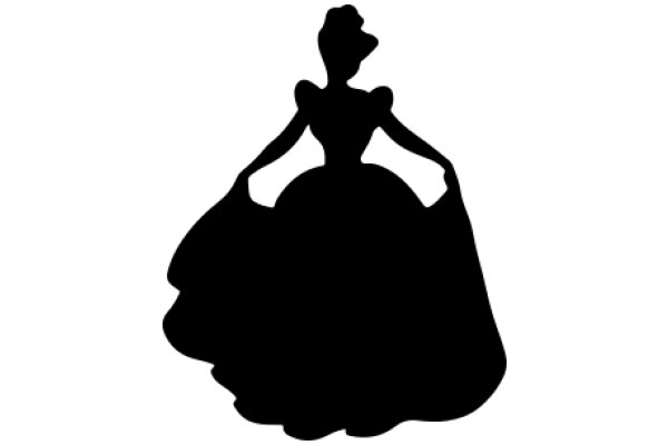 Silhouette of a Woman in a Gown