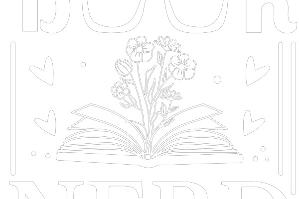 A Stylized Book Cover with a Nerd Theme