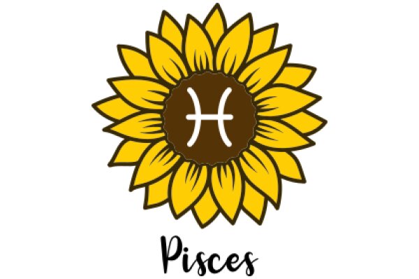 Sunflower Logo with the Word 'PISCES' Below