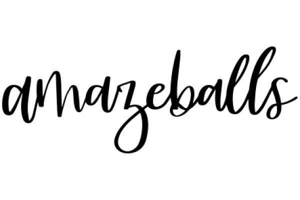 Handwritten Sign for Amaze Balls