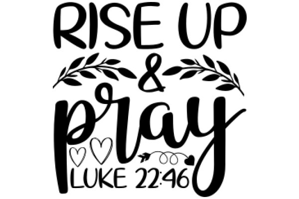 Rise Up and Pray: A Daily Inspirational Quote for Luke 2:46