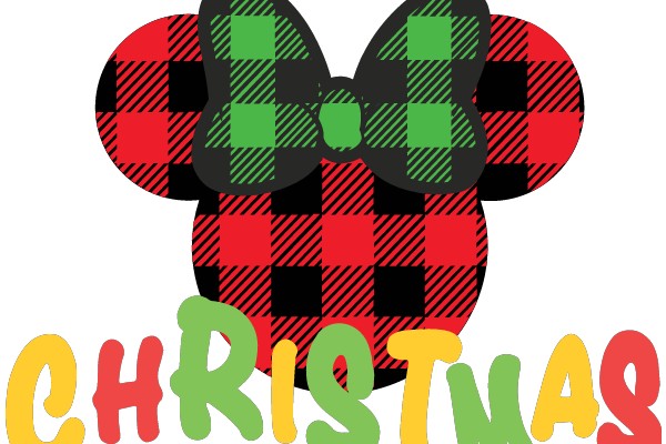 Celebrating Christmas with a Festive Plaid Minnie Mouse Logo