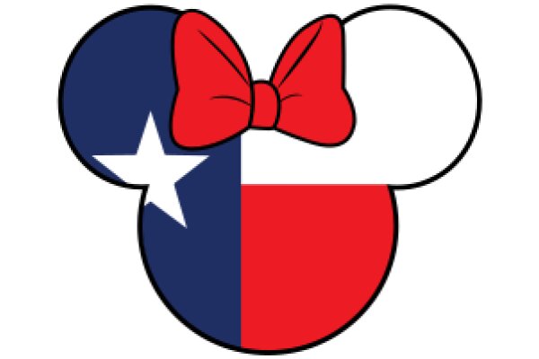 A Playful Twist on Iconic Symbols: Mickey Mouse Meets Texas State Flag