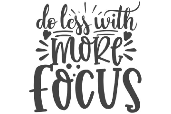 Embrace Simplicity: Do Less with More Focus