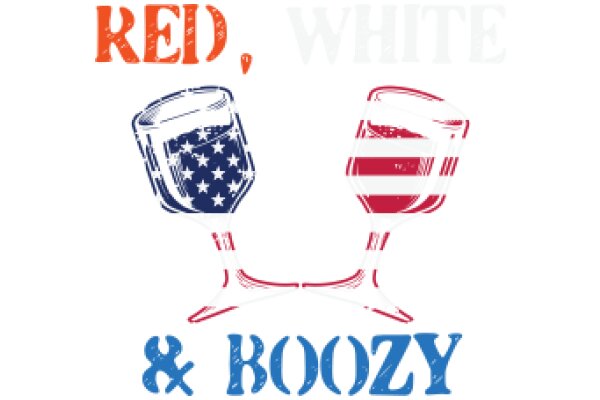 Celebrating Red, White, and Boozy: A Graphic Design for a Festive Beverage