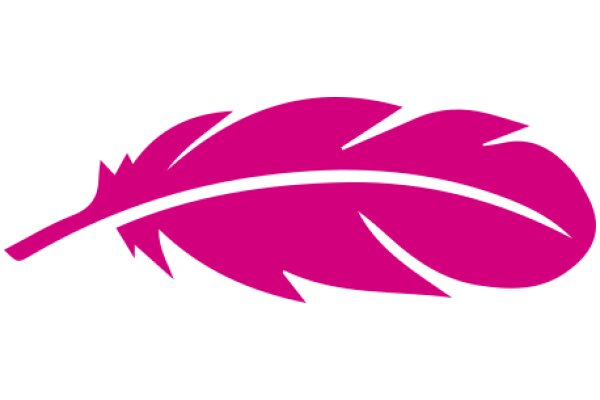 Vibrant Pink Feather Logo