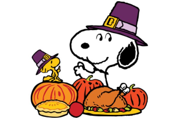 Snoopy's Festive Thanksgiving Feast