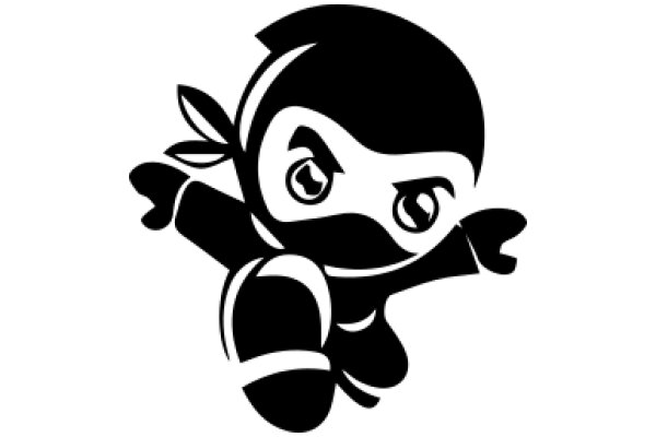 Stylized Ninja Character with a Bandana