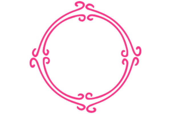 Stylized Pink Swirl Design