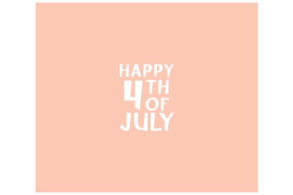 Celebrating the Fourth of July with a warm pink background.