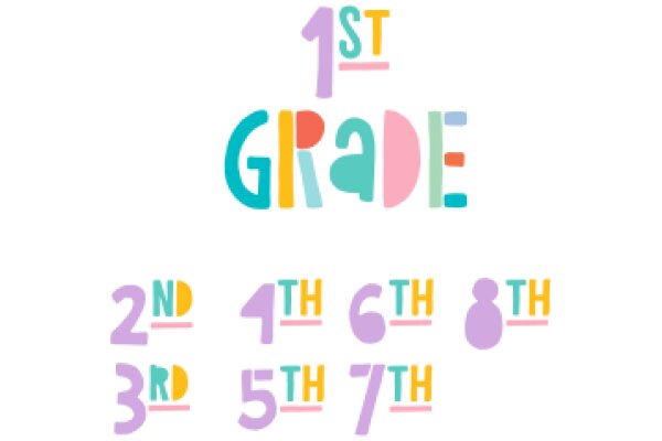 Celebrating the First Grade: A Visual Guide to the Numbers 1 through 8