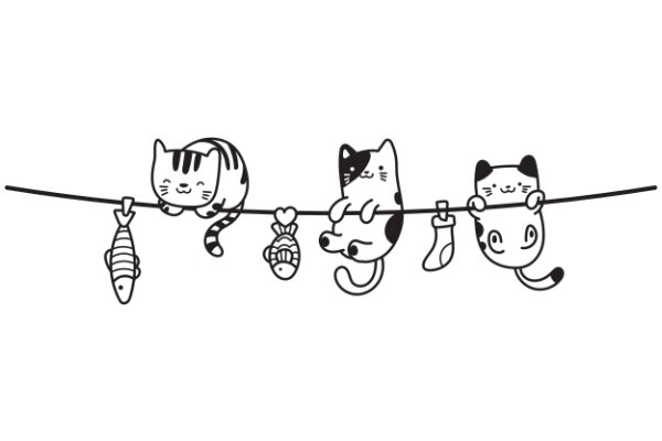 A Line of Whimsical Animals