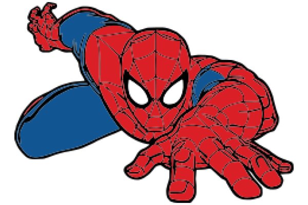 Spider-Man's Playful Pose: A Cartoon Illustration