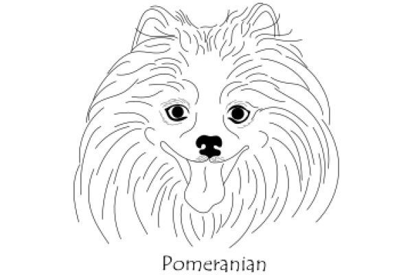 Pomeranian: A Line Drawing