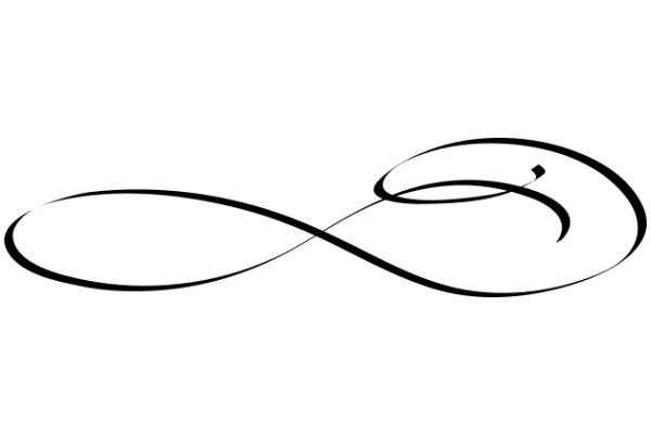 Elegant Black Infinity Swirl Logo