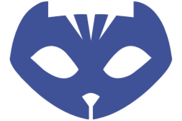 Stylized Blue Cat Icon