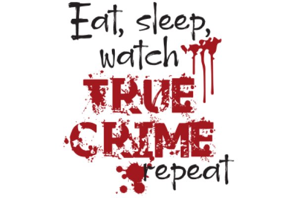 Eat, Sleep, Watch True Crime, Repeat