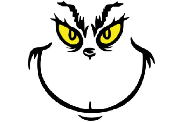 Stylized Owl Logo with Yellow Eyes and Black Detailing