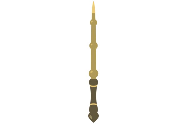 A Stylized Illustration of a Candle with a Pointy Top