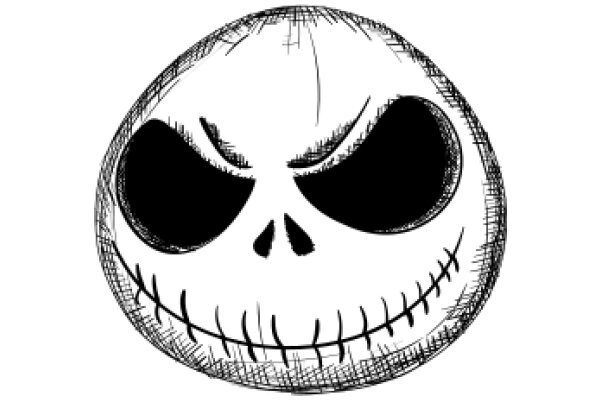 The Grumpy Face of a Skull