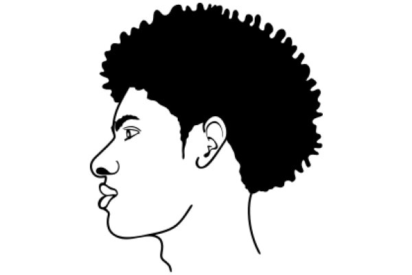 Stylized Portrait of a Man with a Fade Haircut