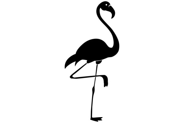 Silhouette of a Flamingo