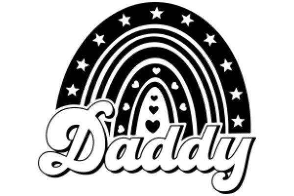 Stylized Logo for 'Daddy' with a Cosmic Theme