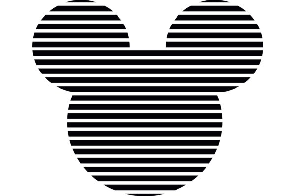 Minimalist Mickey Mouse Logo