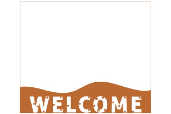 Welcome Sign with a Blank Space for a Message