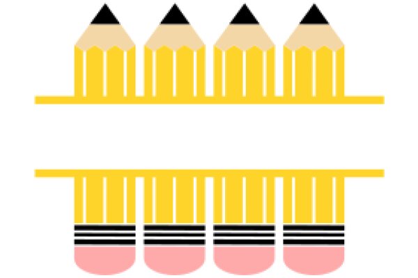 A Collection of Yellow Pencils with Pink Erasers