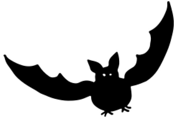 Silhouette of a Bat in Flight