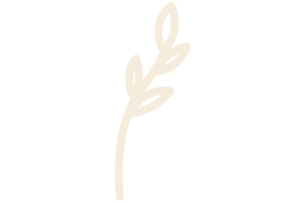 Simplistic Line Art: A Stylized Plant Silhouette