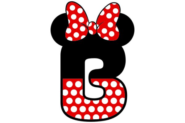 Stylish Minnie Mouse Logo with Polka Dots